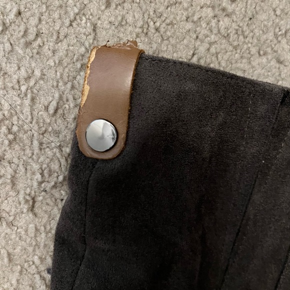 Women’s dark grey vegan suede riding boots in size 11 - Picture 12 of 13